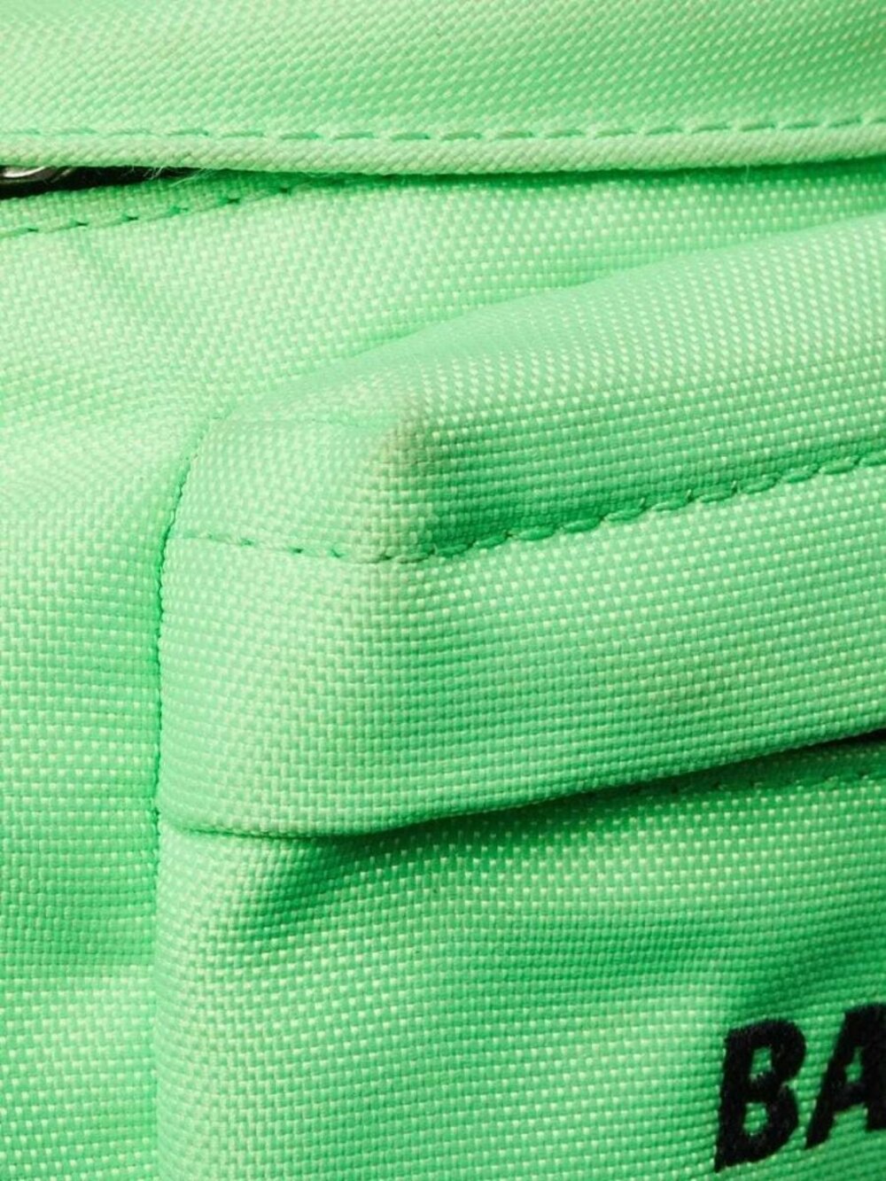Balenciaga Verde Fluo Recycled Nylon Logo Embroidered Wheel Belt Bag - Picture 8 of 12